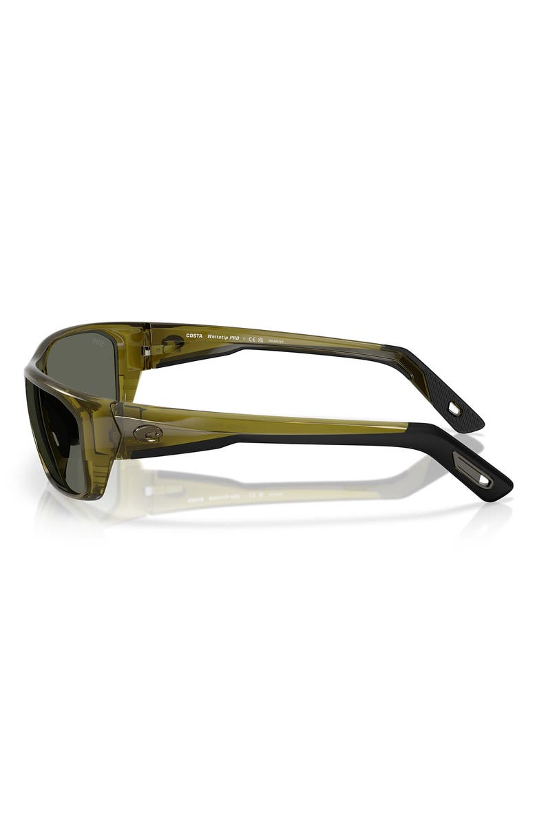 Costa Del Mar Whitetip Pro 57mm Polarized Rectangular Sunglasses, Alternate, color,