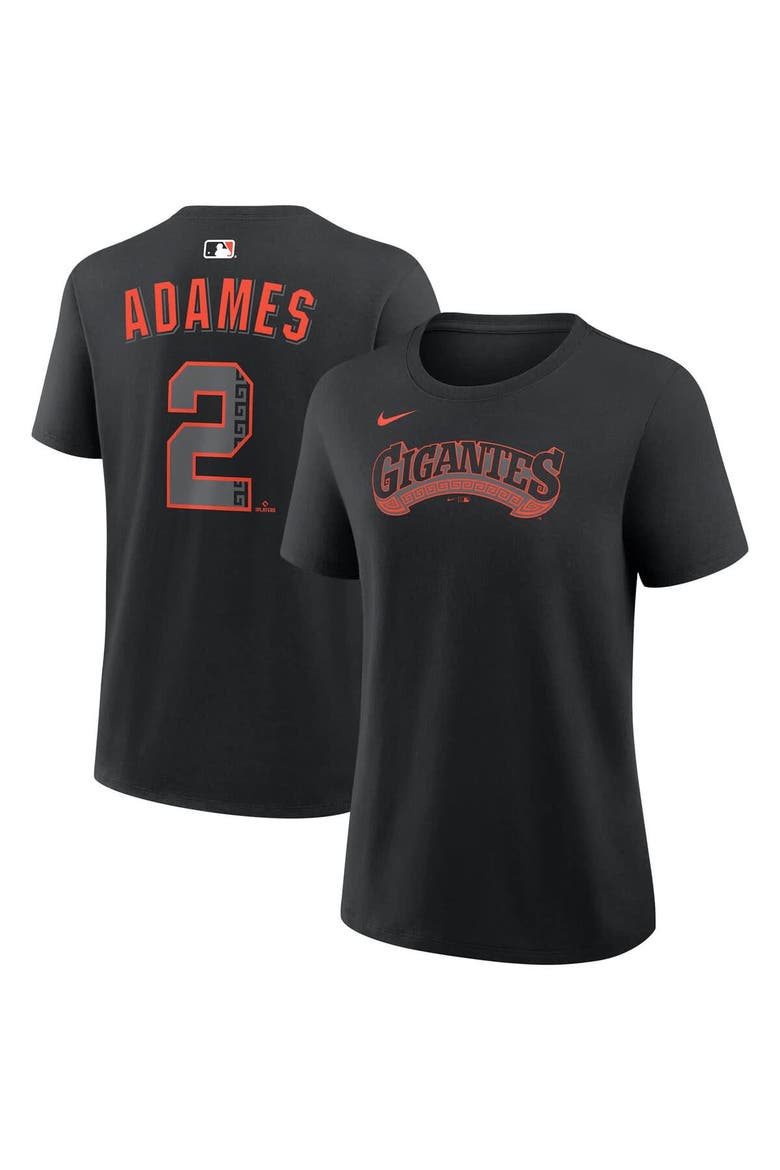 Women's Nike Willy Adames Black San Francisco Giants Name & Number T-Shirt, Main, color, Black