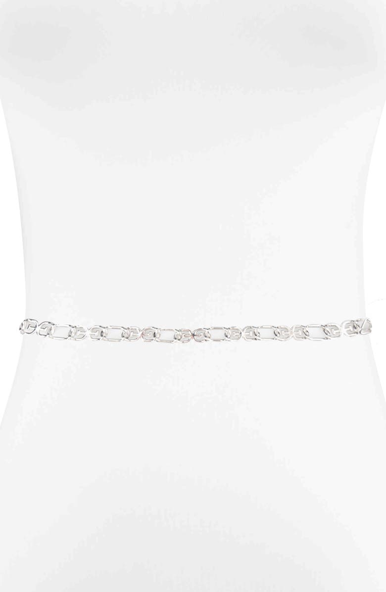 Sam Edelman Logo Chain Link Belt, Alternate, color, 