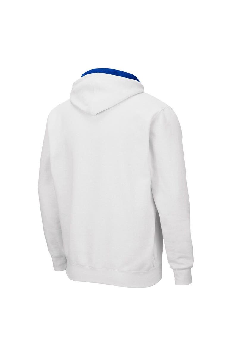 COLOSSEUM Men's Colosseum White BYU Cougars Arch & Team Logo 3.0 Full-Zip Hoodie, Alternate, color,