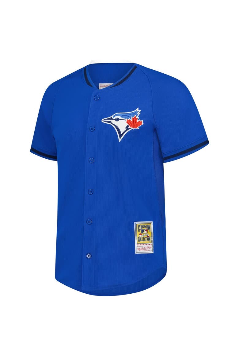 Men's Mitchell & Ness Jose Bautista Blue Toronto Blue Jays Authentic Batting Practice Jersey, Alternate, color, Blue
