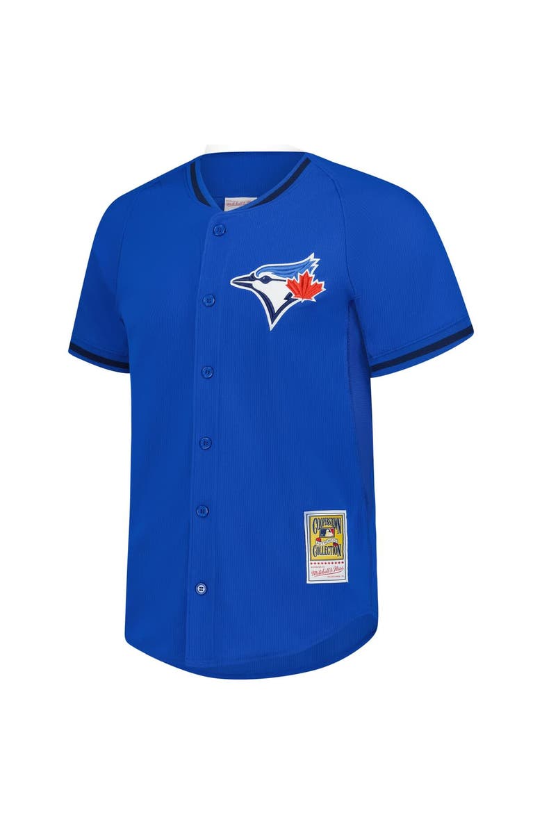 Mitchell & Ness Men's Mitchell & Ness Jose Bautista Blue Toronto Blue Jays Authentic Batting Practice Jersey, Alternate, color,
