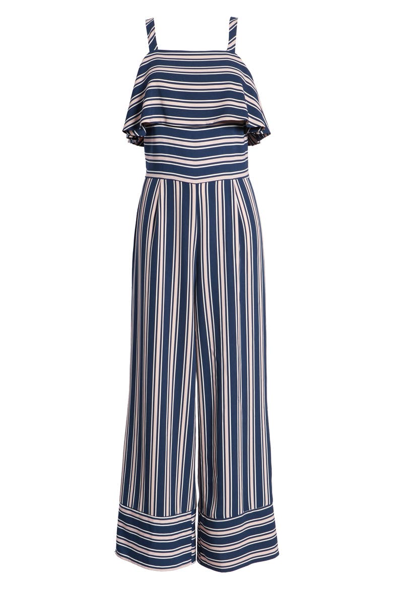 Stripe Jumpsuit, Alternate, color, NAVY PEACOAT STRIPE