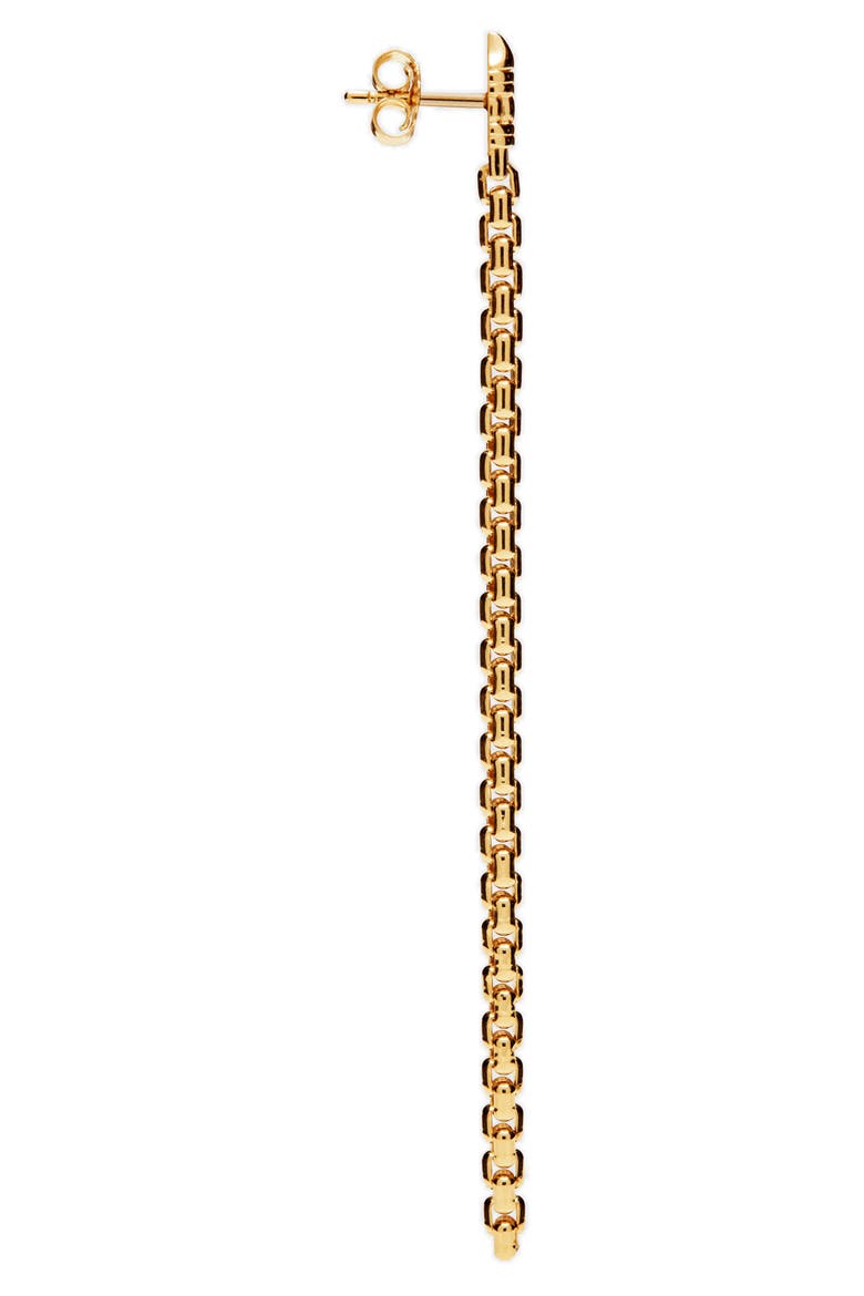 Venetian Chain Link Drop Earrings, Alternate, color, 925 SILVER/ 9K GOLD