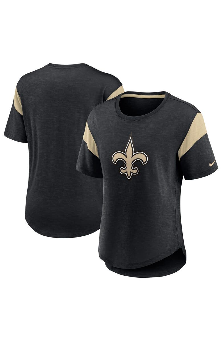 Nike Women's Nike Heather Black New Orleans Saints Primary Logo Fashion Top, Main, color, 