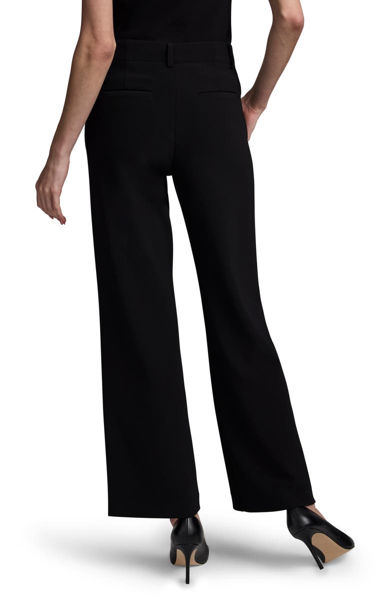 NIC+ZOE Wide Leg Scuba Knit Pants, Alternate, color, Caviar