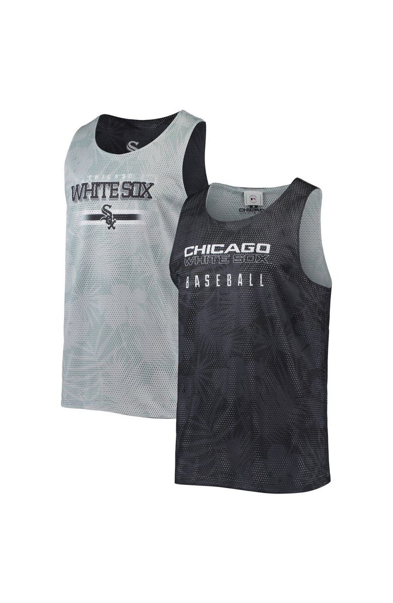 FOCO Men's FOCO Black Chicago White Sox Floral Reversible Mesh Tank Top, Main, color, Black
