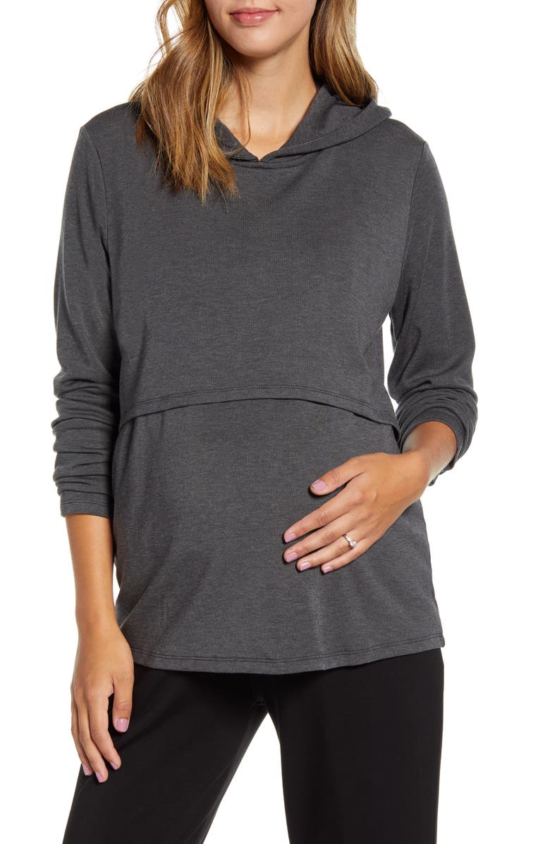 Angel Maternity Maternity/Nursing Hoodie, Main, color, 