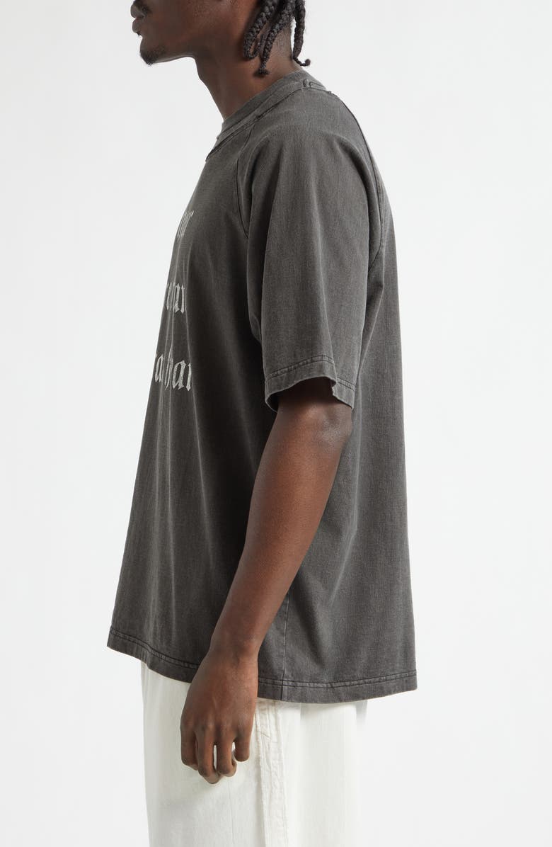 Undercover I Hear Oversize Cotton Graphic T-Shirt, Alternate, color, Charcoal
