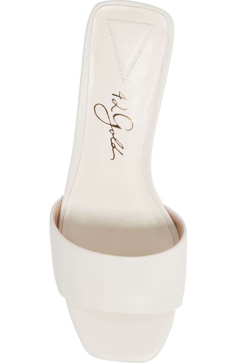 42 Gold Lilith Slide Sandal, Alternate, color, White