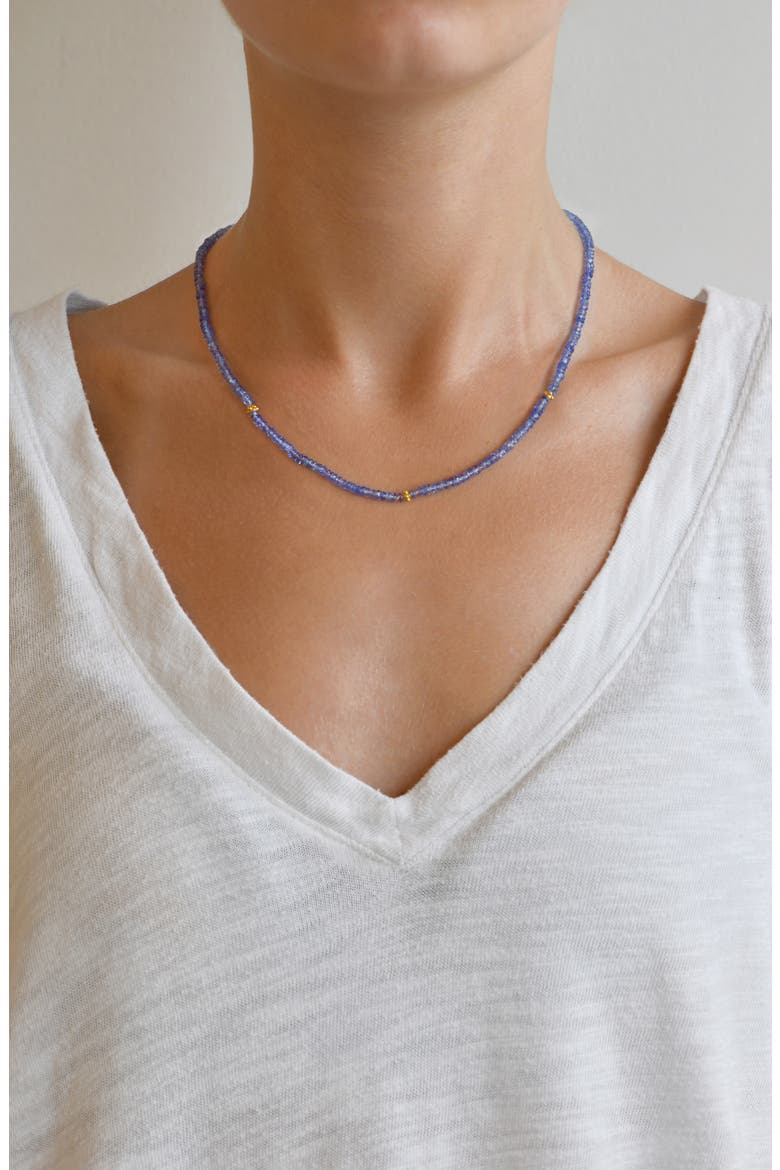 Bohme Tanzanite Beaded Necklace, Alternate, color, PURPLE