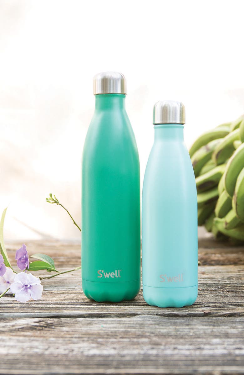 S'well 'Turquoise Blue' Stainless Steel Water Bottle, Alternate, color,