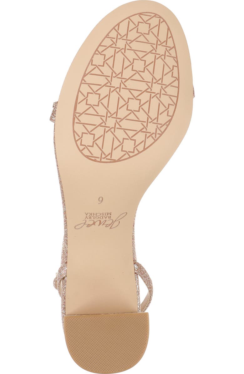 Jewel Badgley Mischka Danni Ankle Strap Sandal, Alternate, color, Rosgld Glt