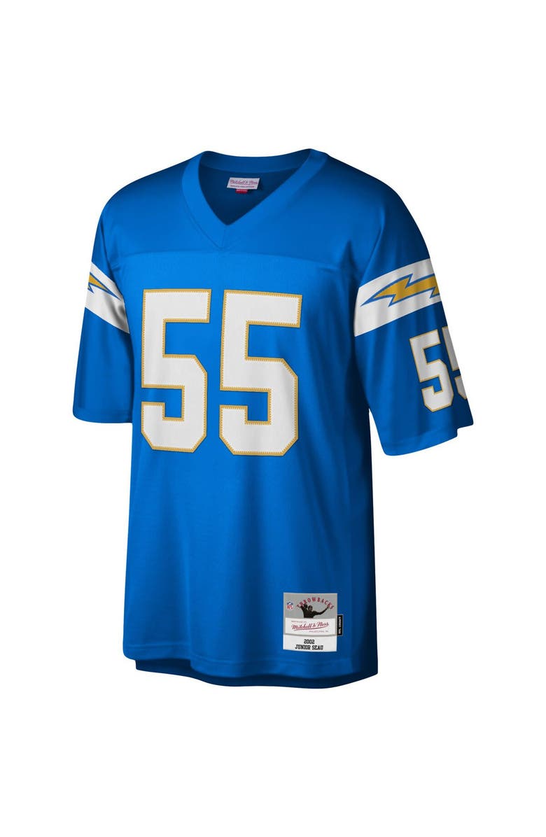 Mitchell & Ness Men's Mitchell & Ness Junior Seau Powder Blue Los Angeles Chargers Big & Tall 2002 Retired Player Replica Jersey, Alternate, color, Powder Blue