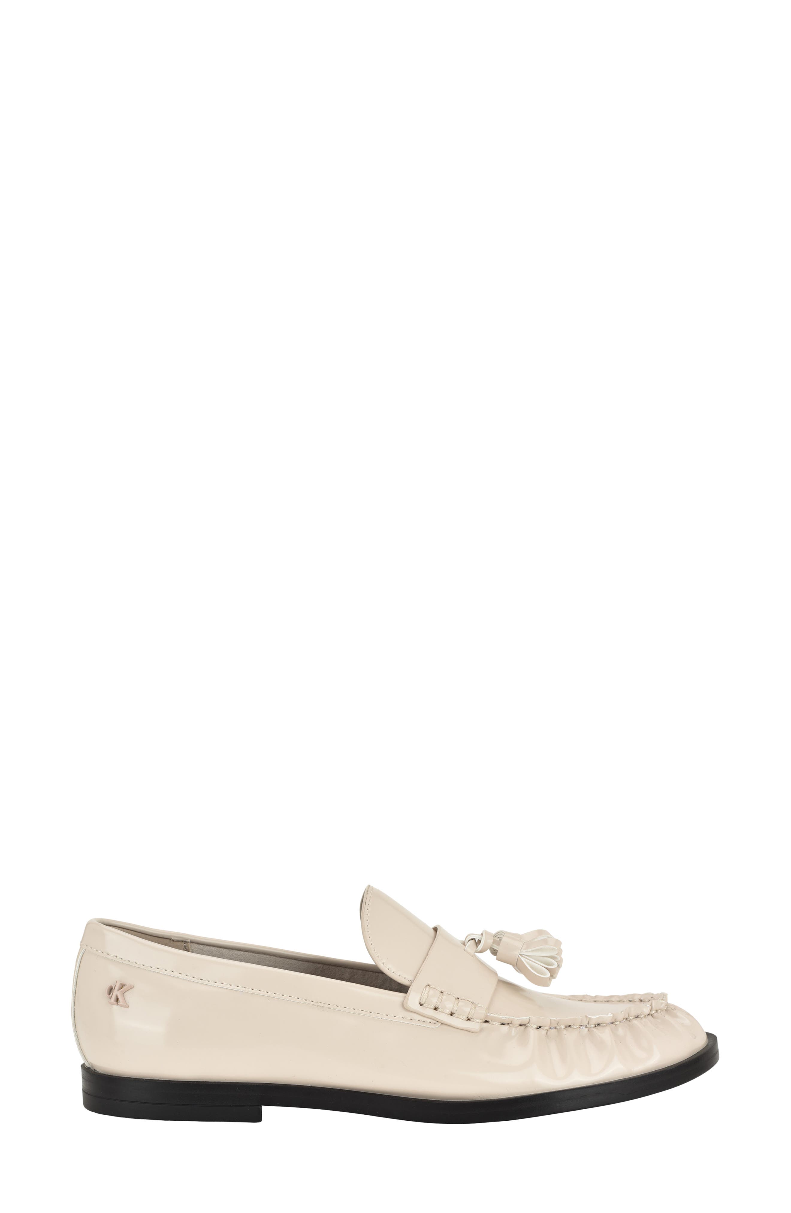 Mirella Faux Leather Loafer, Alternate, color, IVORY 150