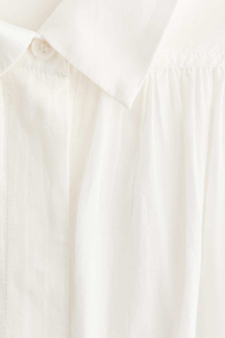 Gathered Blouse, Alternate, color, White