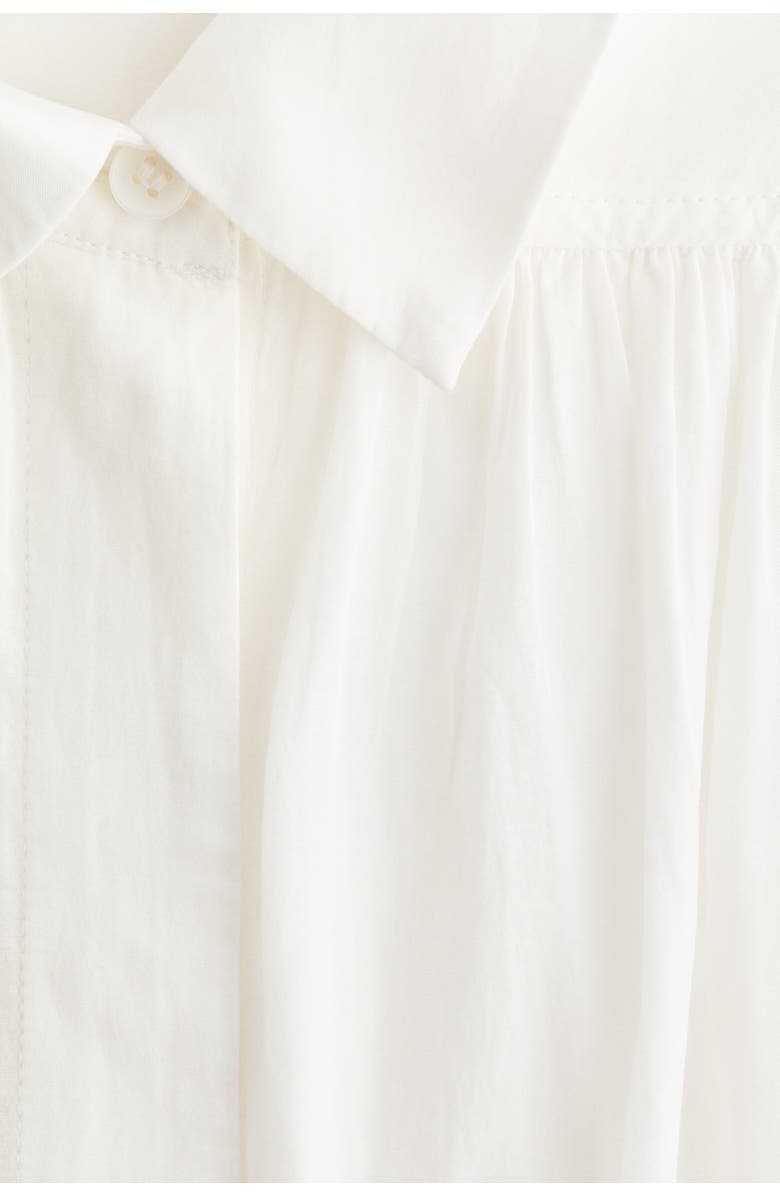 H&M Gathered Blouse, Alternate, color, White
