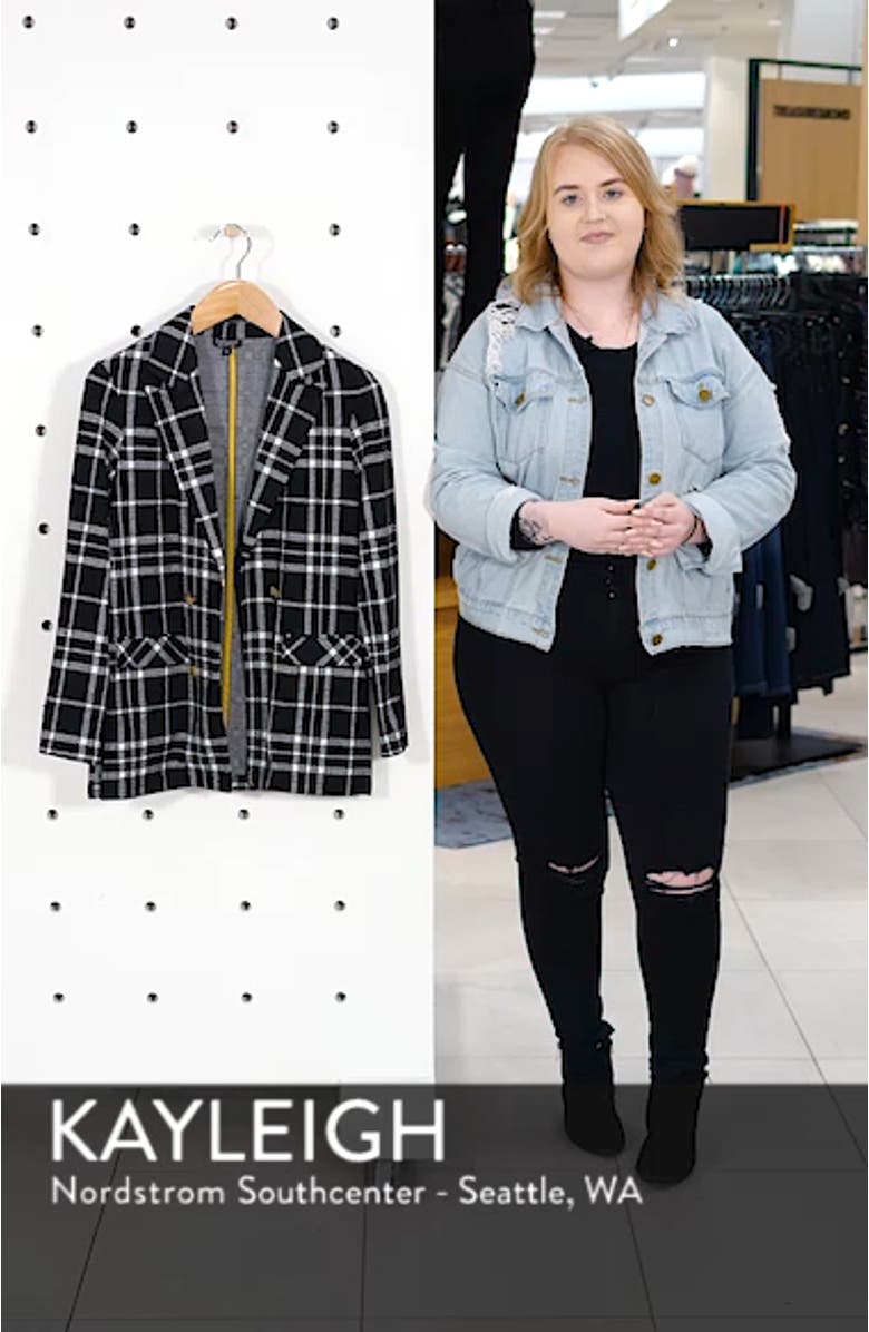 Double Breasted Check Jacket, sales video thumbnail