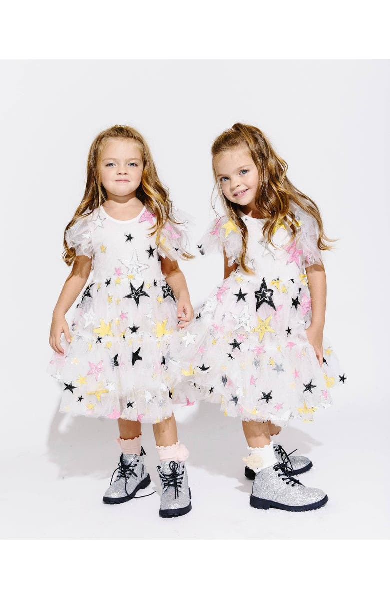 Lola + The Boys Super Star Party Dress, Alternate, color, White