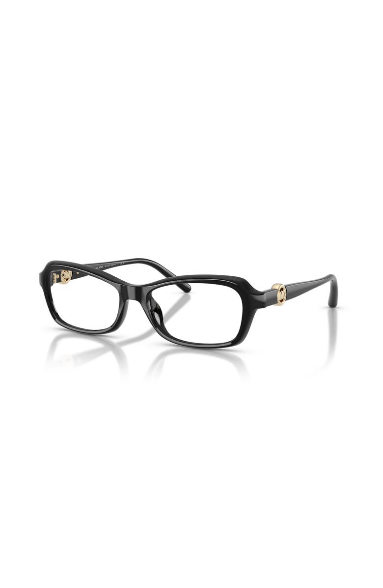 Michael Kors 54mm Round optical glasses, Main, color, Black