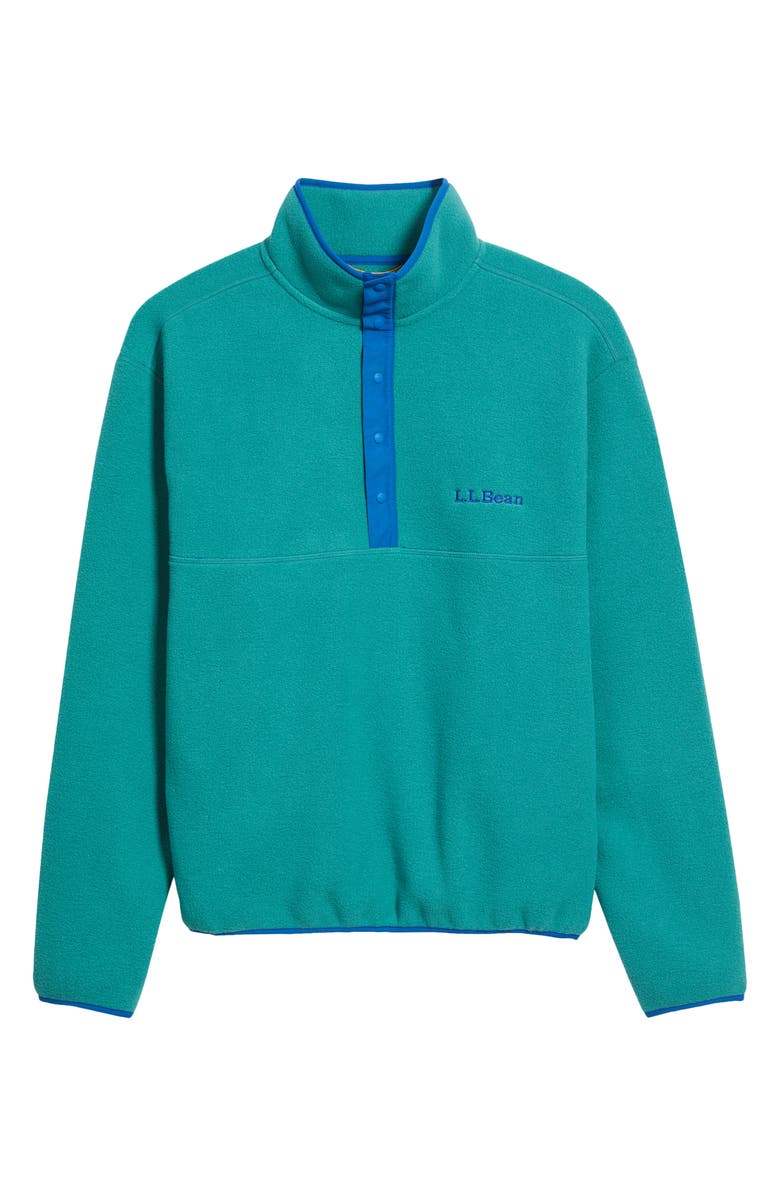 L.L.Bean Classic Fleece Half Snap Pullover, Alternate, color, Rustic Green