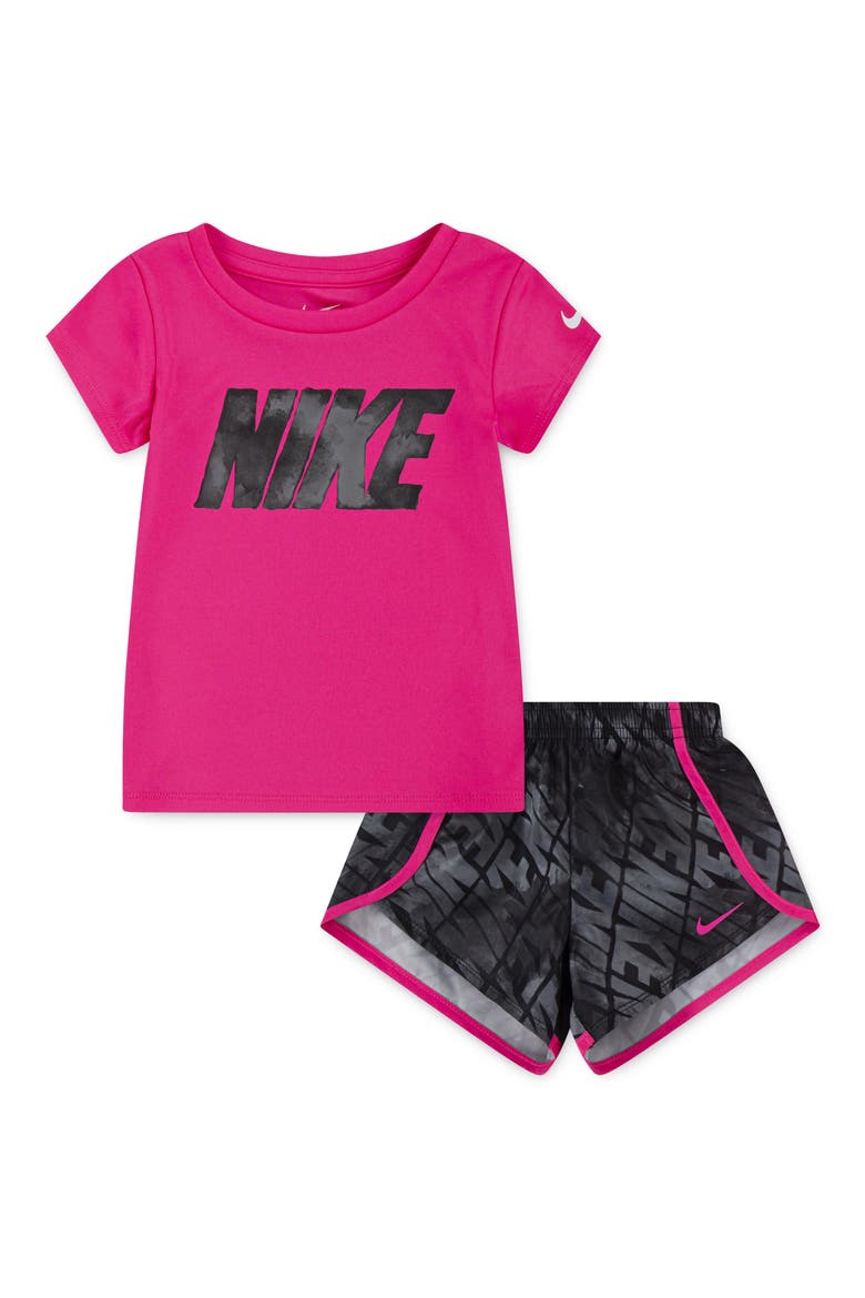 Kids' Dri-FIT Sprinter T-Shirt & Shorts, Main, color, BLACK