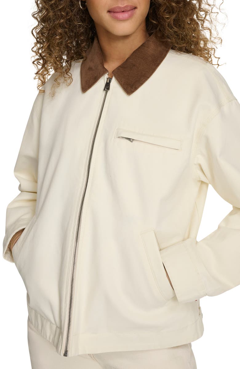 Levi's<sup>®</sup> Cotton Twill Utility Jacket with Corduroy Collar, Alternate, color,