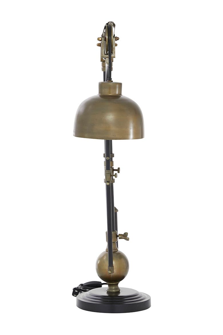 Black Metal Industrial Floor Lamp, Alternate, color, BLACK