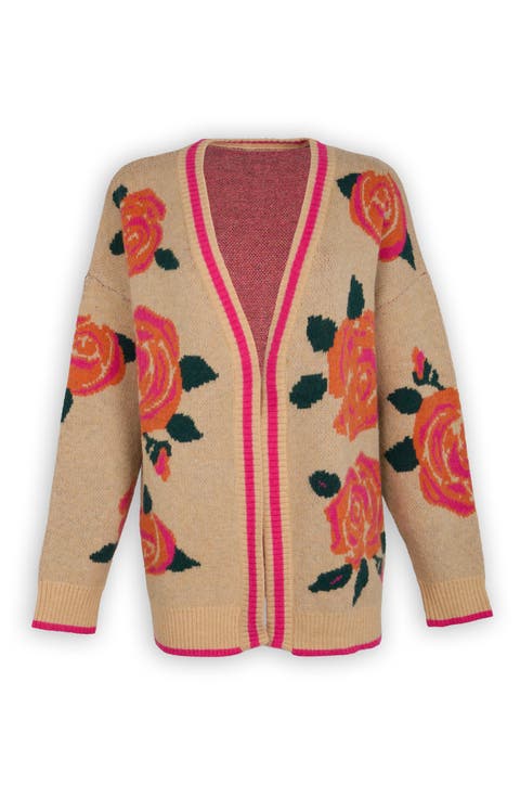 Rose Motif Cardigan