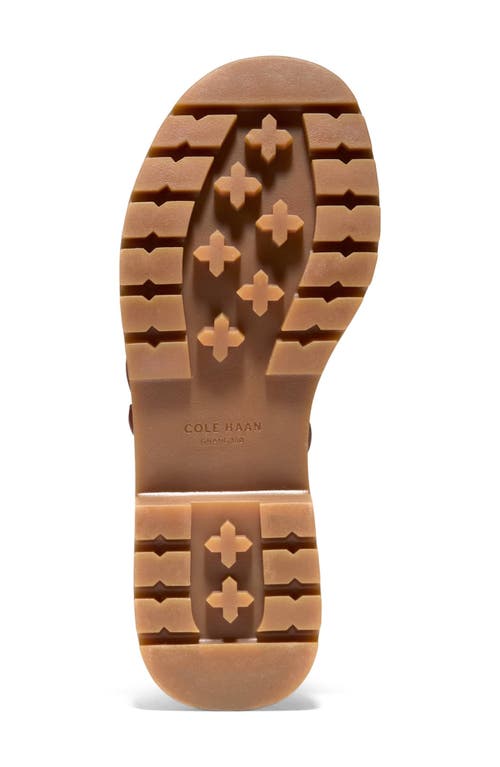 Cole Haan Women's Cressida Lug Sandals - Brown Size 9 In Natural Canvas/dark Cuoio