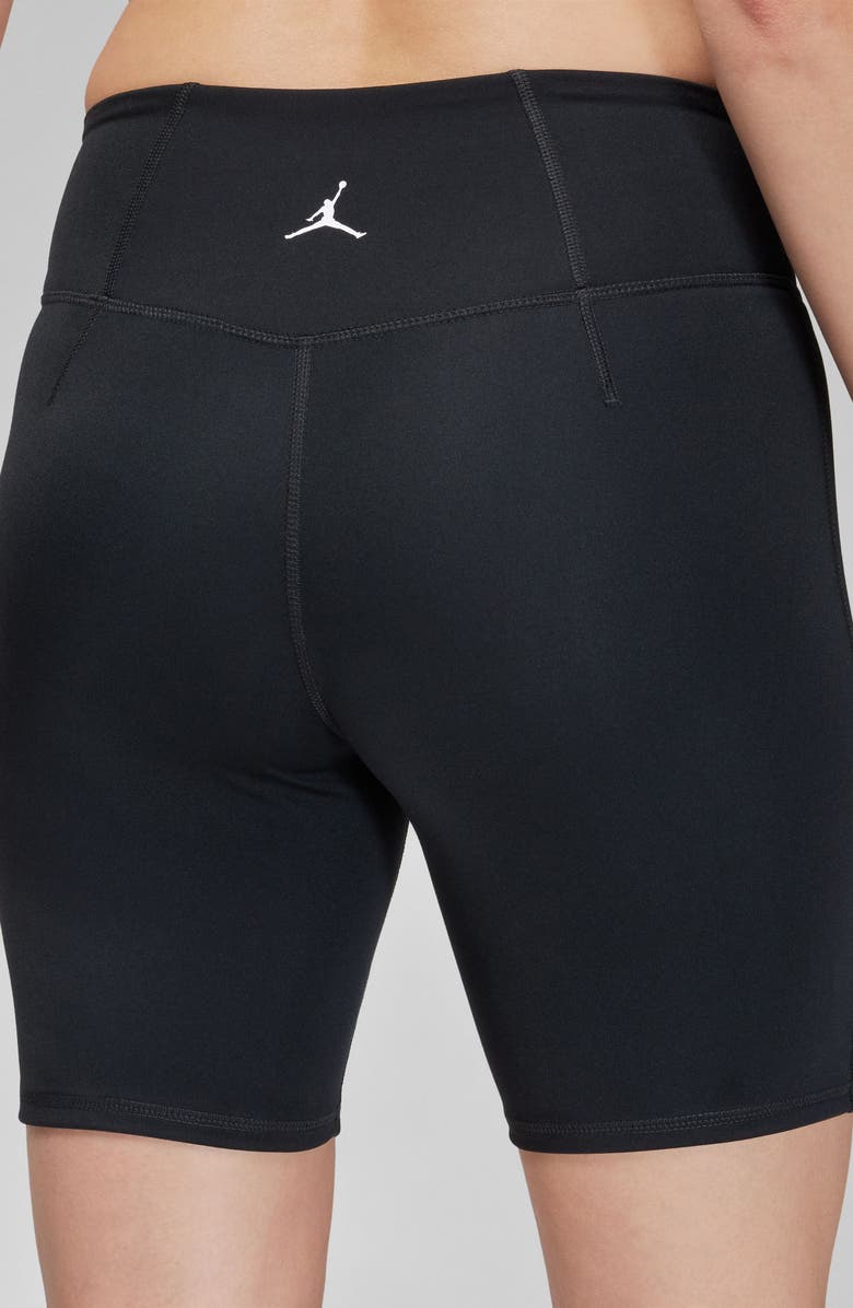 Jordan High Waist Bike Shorts, Alternate, color, Black/ White