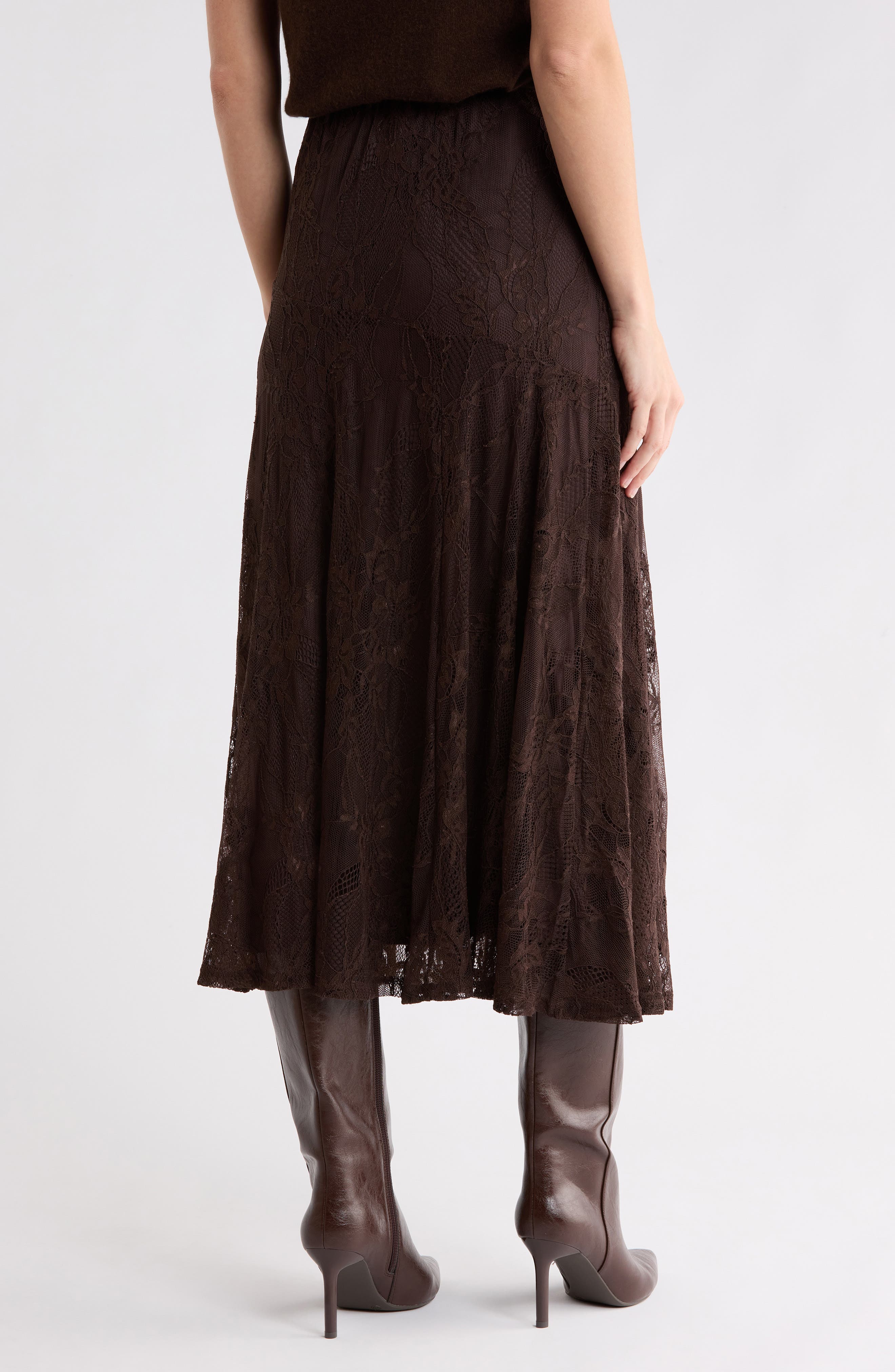 DR2 by Daniel Rainn Knit Lace Midi Skirt (Women) | Nordstromrack