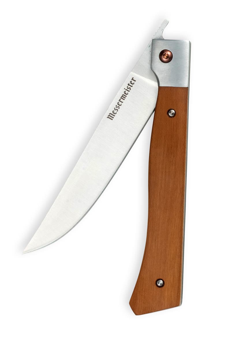 Messermeister Folding Steak Knife 4 inches, Main, color, Maple