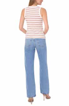 Halogen® Fitted Ribbed Tank Top