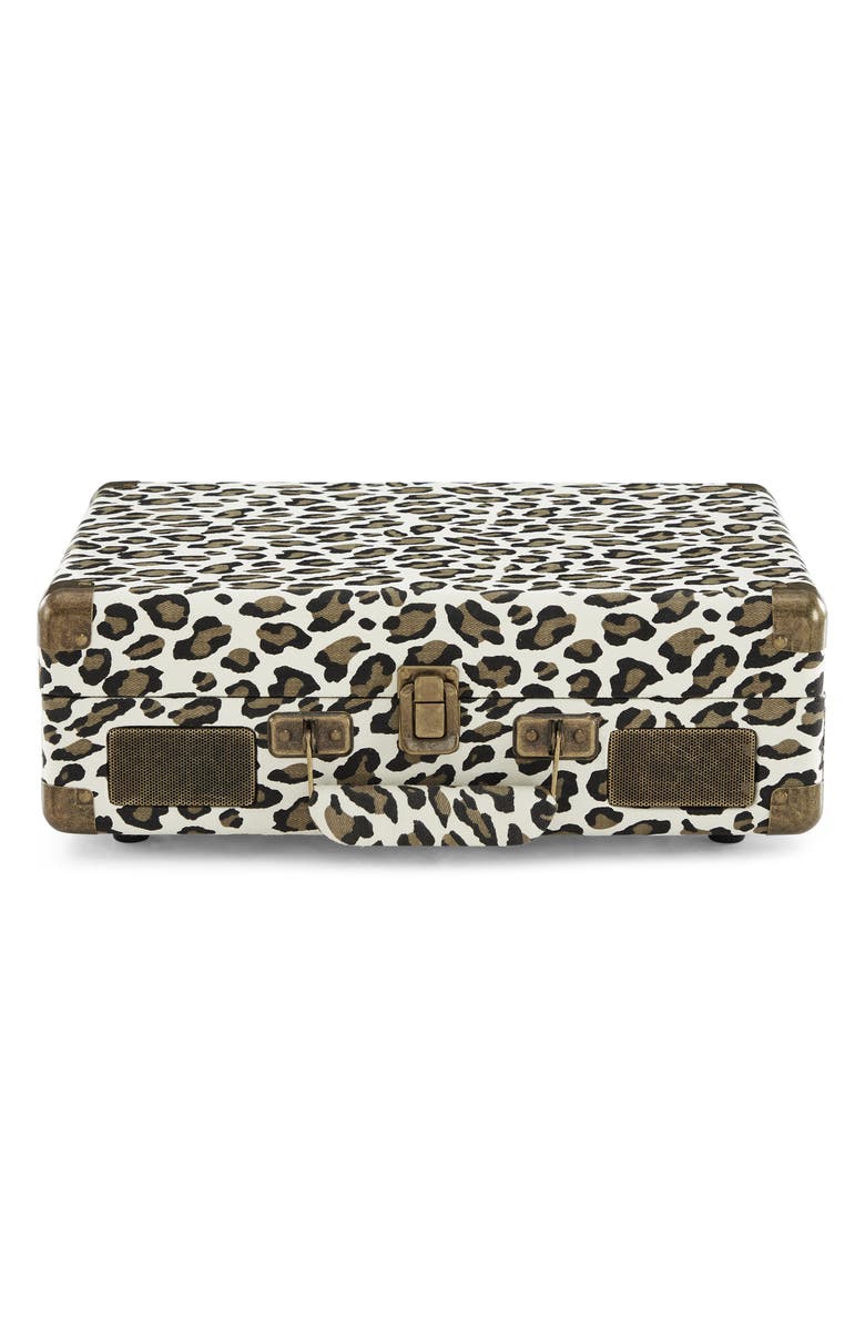 Crosley Radio Cruiser Plus Bluetooth Record Player, Alternate, color, Leopard