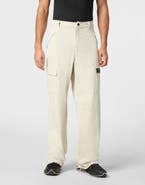 PLEIN SPORT Technical Nylon Loose Fit Cargo Trousers Scratch Men