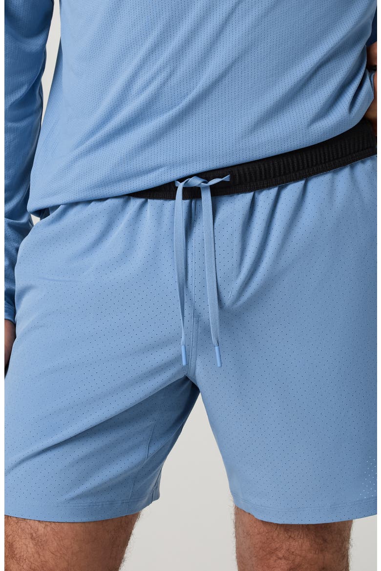 Kore Breathe Lined Performance Shorts, Alternate, color, ISLE BLUE