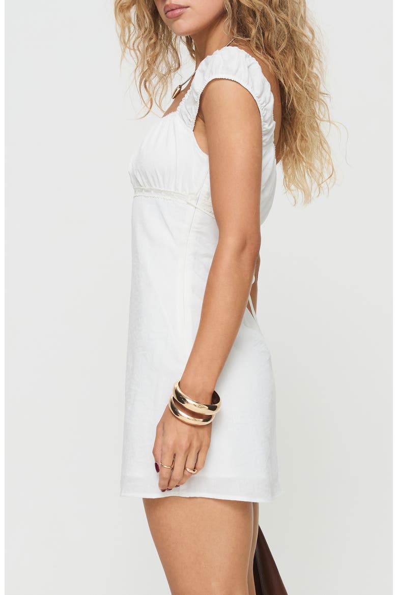 Haysley Square Neck Minidress, Alternate, color, WHITE