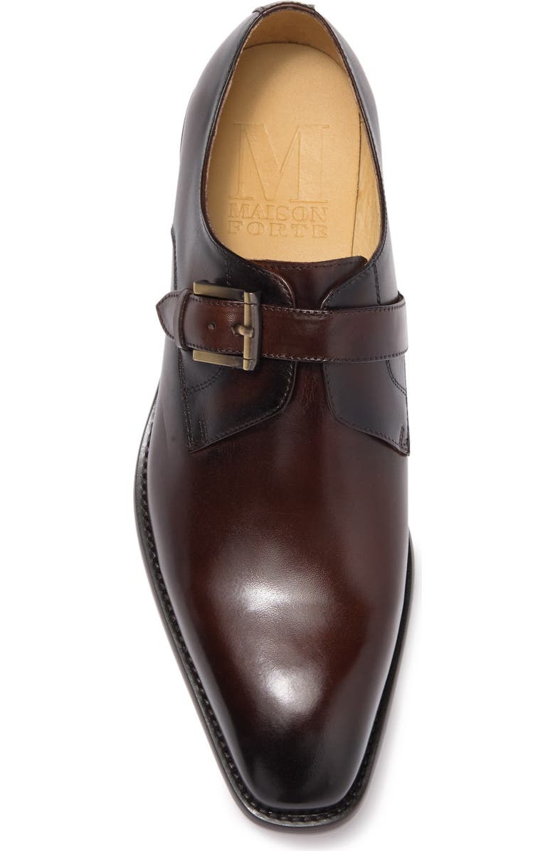 Maison Forte Davos Buckle Strap Leather Loafer, Alternate, color,