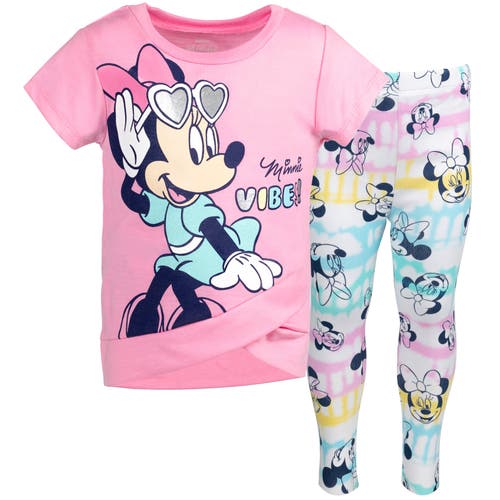 Disney T-Shirt & Leggings Set in Blue/pink at Nordstrom, Size 6
