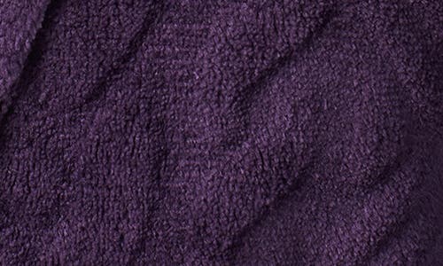 Ralph Lauren Lauren Fleece Monogram Robe In Purple