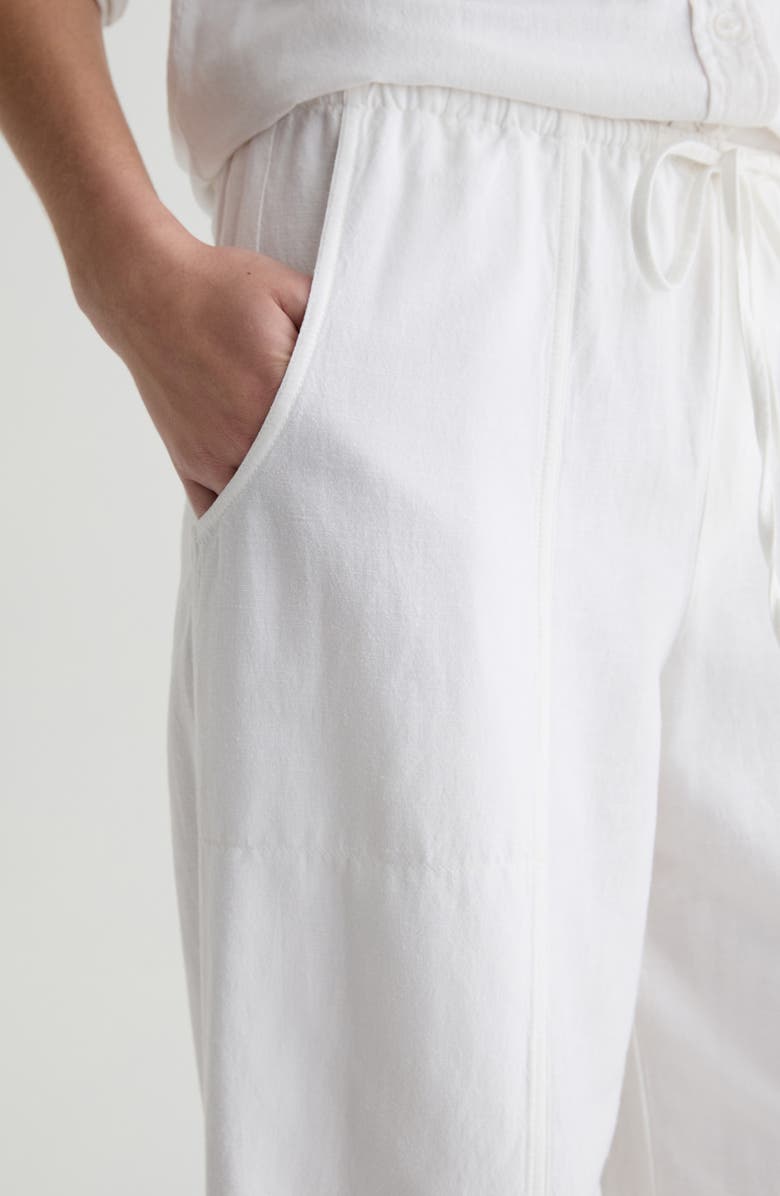 AG Nina Linen Blend Drawstring Pants, Alternate, color, 