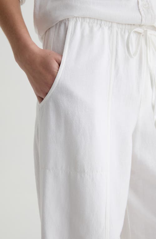 Ag Nina Linen Blend Drawstring Pants