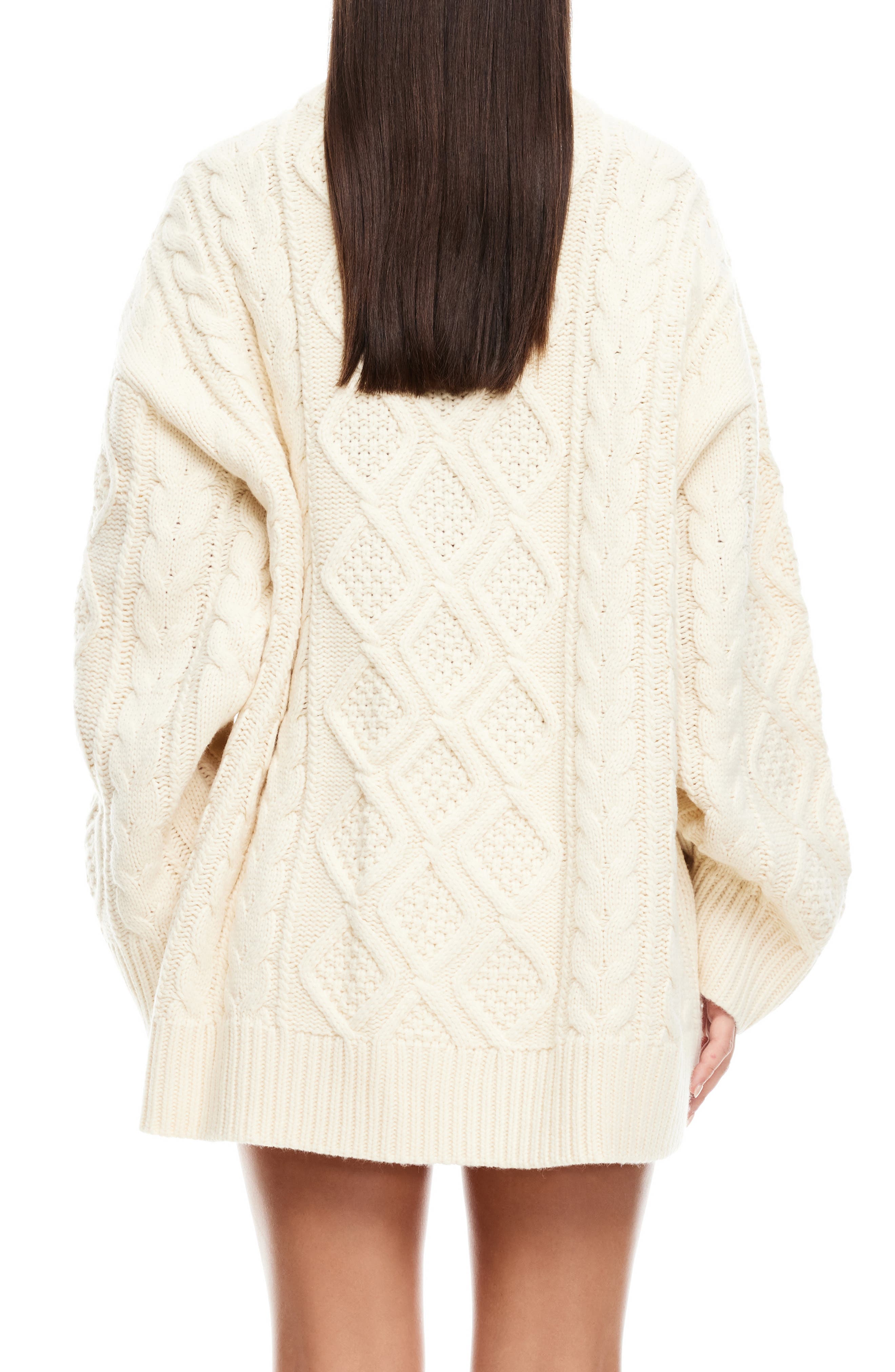 Gigi Oversize Cable Stitch Sweater - image 2