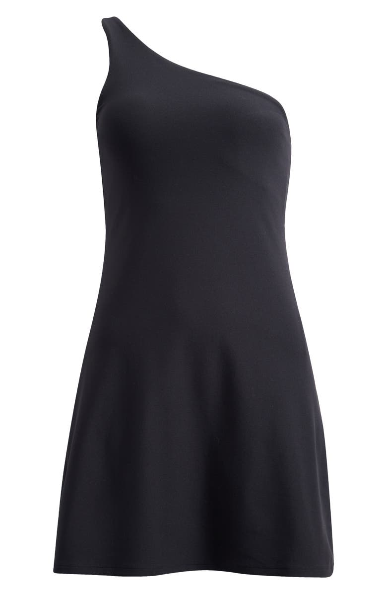 SPANX<sup>®</sup> One-Shoulder Dress, Alternate, color, Very Black