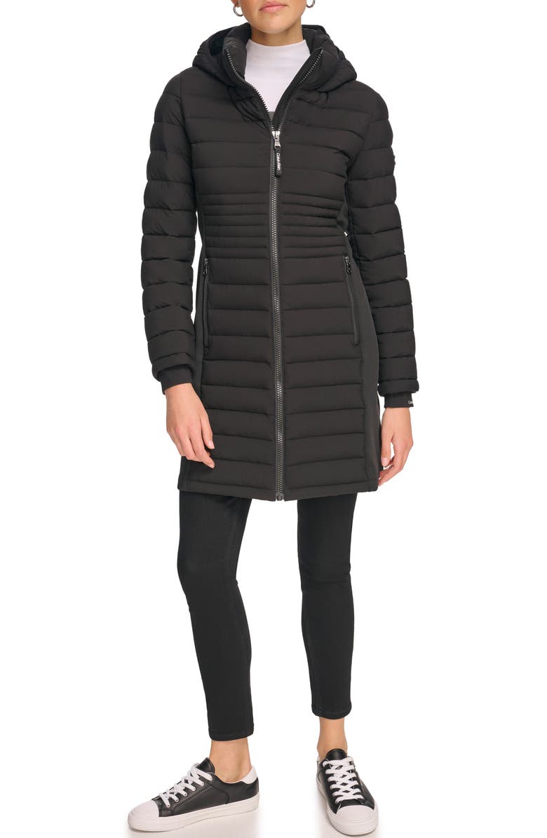 Calvin Klein Packable Channel Quilt Scuba Puffer Jacket, Alternate, color,