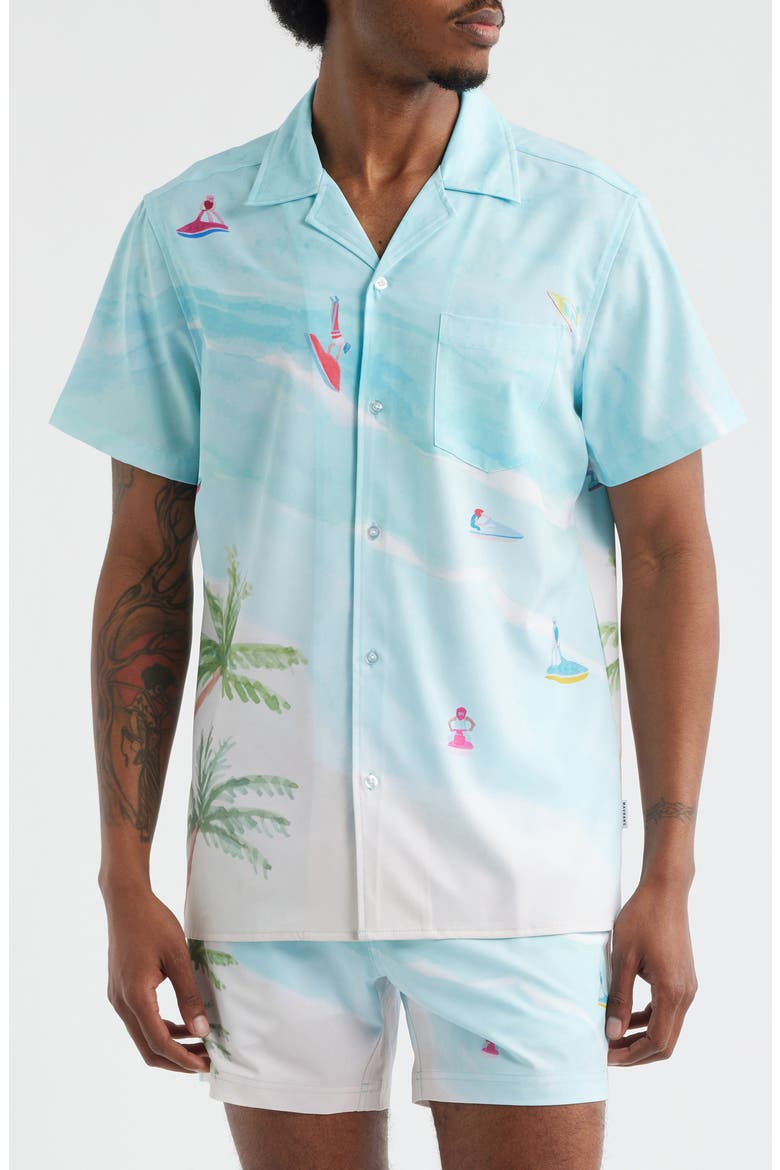 Jet Ski Island Weekend Camp Shirt, Main, color, BLUE