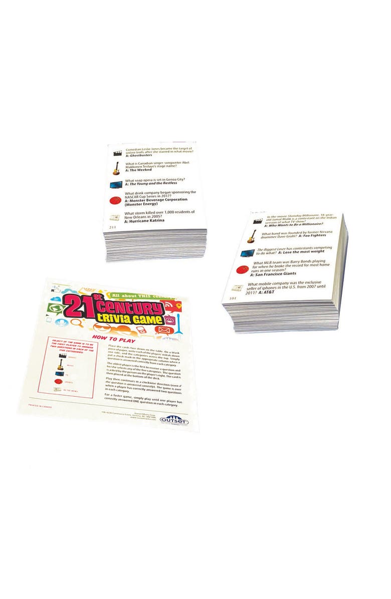 Outset Media 21st Century Trivia Game, Alternate, color, Multicolored