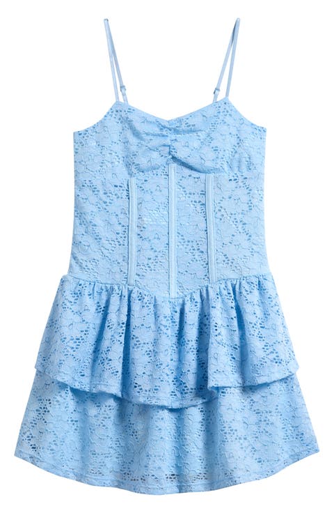 Kids' Tiered Lace Dress (Big Kid)