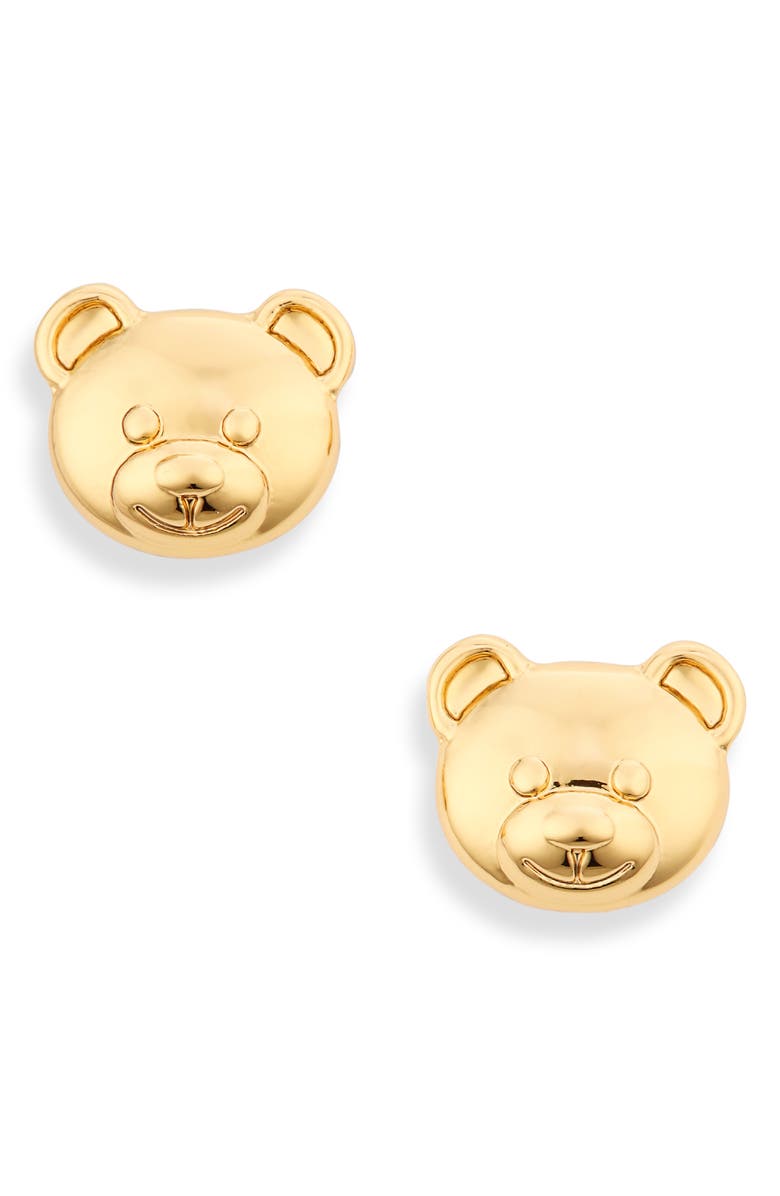 Moschino Bijoux Bear Stud Earrings, Main, color,